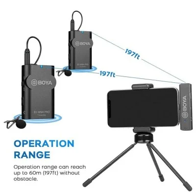 BOYA WM4 Pro-K6 Wireless Mic - Black